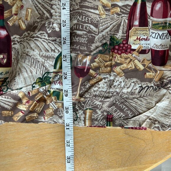 Reyn Spooner Shirt Mens XL Brown Wine Bottles Corks Vineyards Hawaiian Button Up - Picture 7 of 7